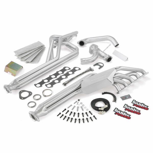 Picture of Torque Tube Exhaust Header System 97-04 Ford 6.8L Class-C Motorhome E-350 No EGR Banks Power