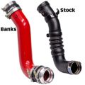 Picture of Boost Tube Upgrade Kit Red Powder Coated (Set) for 17-19 Chevy/GMC 2500/3500 6.6L Duramax L5P Banks Power