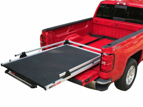 Picture of GM Silverado and Sierra 14-18 6.6 Foot and 8 Foot No-Drill Factory Mount Install Kit Bedslide