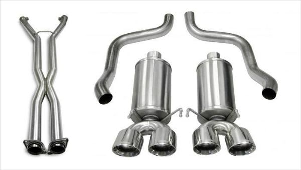 Picture of 2.5 Inch Cat-Back Dual Rear Exit with Twin 4.0 Inch Polished Pro-Series Tips Corsa Performance