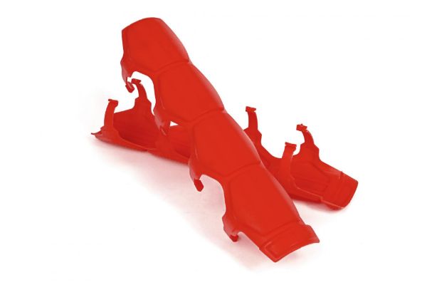 Picture of Universal Shock and Steering Stabilizer Armor Pair Red Includes Mounting Rings Daystar