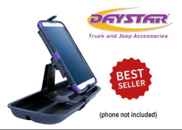 Picture of 11-17 Upper Dash Panel W/ Large I Phone and I Phone Plus Mini Pad Mount Black Daystar