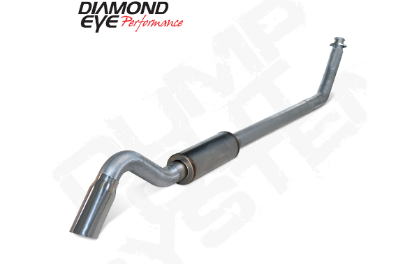 Picture of Turbo Back Exhaust Dodge 5.9L Underbody Exit Single Turn Down Stainless Diamond Eye