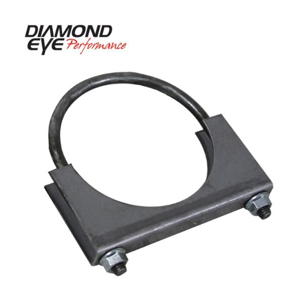 Picture of Exhaust Clamp 2.5 Inch Standard Steel U-Bolt Saddle Clamp Diamond Eye