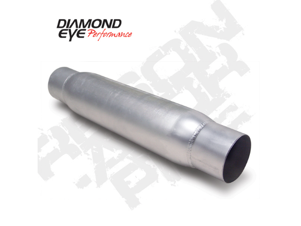 Picture of Exhaust Resonator 4 Inch Aluminized Performance Quiet Tone Resonator With Ends Top Diamond Eye