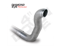 Picture of Turbocharger Down Pipe or 89-93 Dodge RAM 2500/3500 2X4 Oxygen Sendsor Bung Not Included Diamond Eye