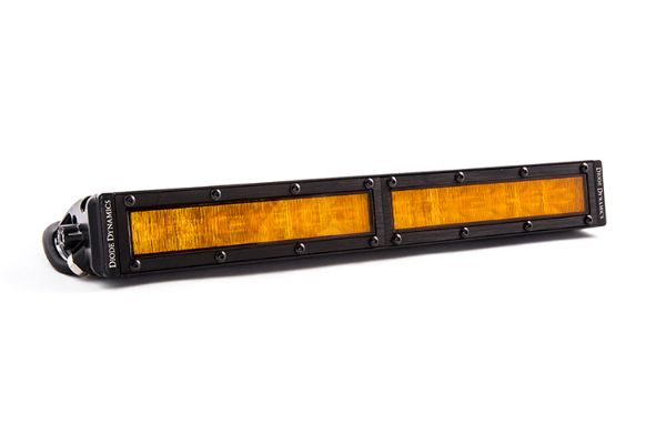 Picture of 12 Inch LED Light Bar  Single Row Straight Amber Wide Each Stage Series Diode Dynamics
