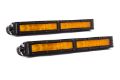 Picture of 12 Inch LED Light Bar  Single Row Straight Amber Wide Pair Stage Series Diode Dynamics
