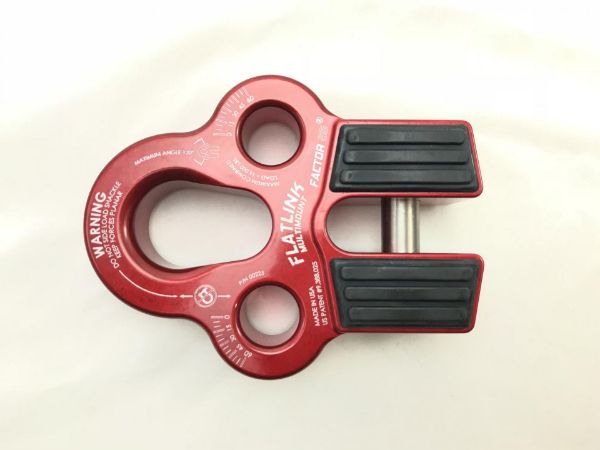 Picture of Winch Line Shackle Mount Foldable Flatlink Multimount Red Factor 55