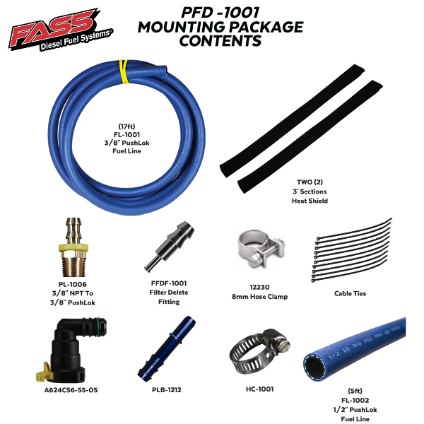 Picture of Superduty Powerstroke Filter Delete Kit for 11-19 Ford F-250/F-350 Superduty FASS