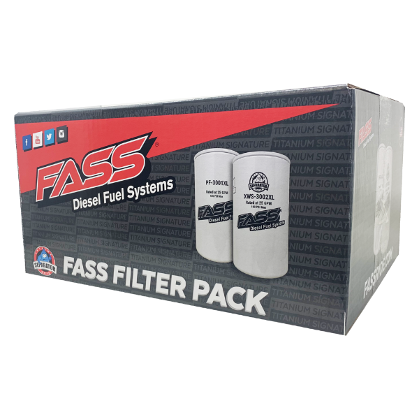 Picture of FASS Fuel XL Filter Pack Contains (1) XWS-3002 XL & (1) PF-3001 XL