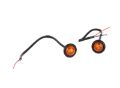 Picture of Amber LED's 3/4 Inch Pair Fishbone Offroad