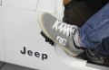 Picture of Jeep Foot Peg Set 76-06 CJ YJ TJ Wrangler Gloss Black Fishbone Offroad