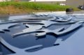 Picture of Jeep TJ Hood Louver 97-02 Jeep Wrangler Black Fishbone Offroad