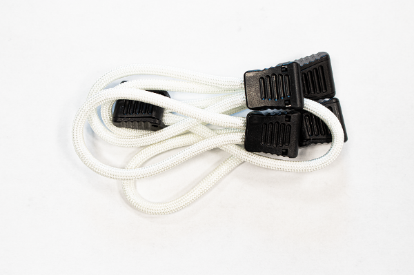 Picture of Paracord Zipper Pulls 5 Pcs White Fishbone Offroad