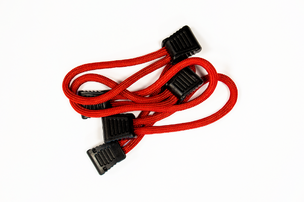 Picture of Paracord Zipper Pulls 5 Pcs Red Fishbone Offroad