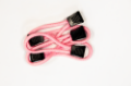 Picture of Paracord Zipper Pulls 5 Pcs Baby Pink Fishbone Offroad