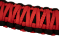 Picture of Paracord Grab Handles for A Pillar Sound Bar 07-18 Wrangler JK Red Fishbone Offroad