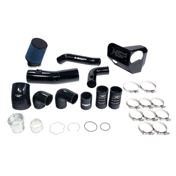 Picture of HSP Intake And Intercooler Bundle Kit For 2020-2022 Ford Powerstroke F250/350 6.7 Liter-Ink Black