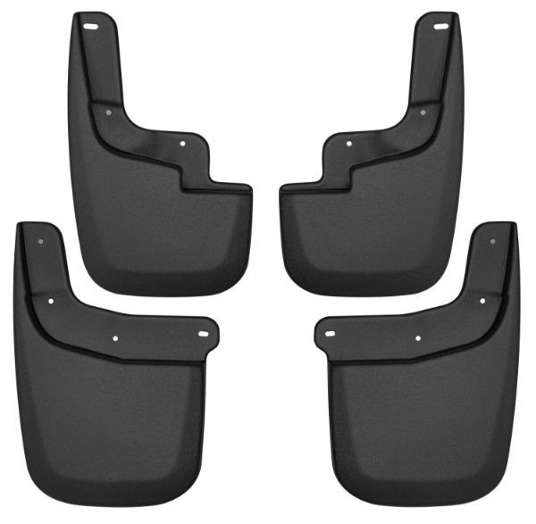 Picture of 15-18 Chevrolet Colorado Front and Rear Mud Guard Set Black Husky Liners
