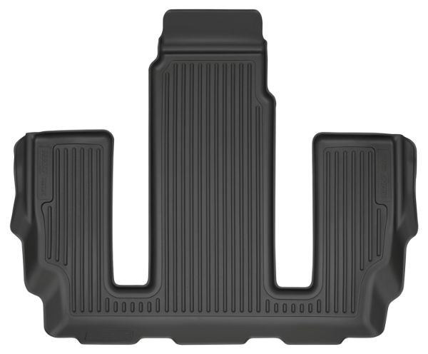 Picture of 17-18 GMC Acadia 2nd Row Bucket Seats 3rd Seat Floor Liner Black Weatherbeater Series Husky Liners