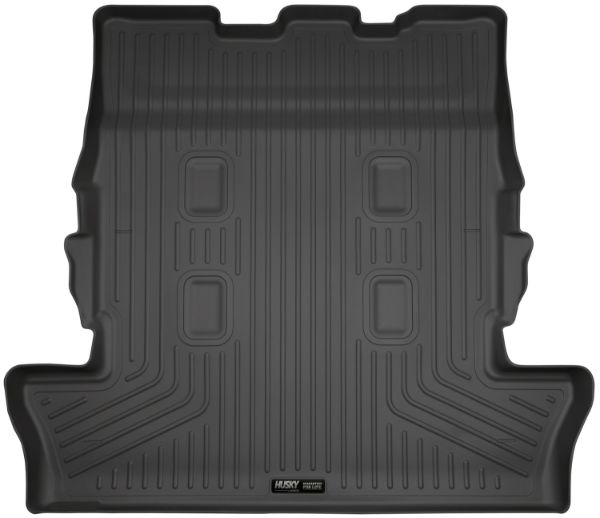 Picture of 13-18 Lexus LX570 13-18 Toyota Land Cruiser Cargo Liner Black Husky Liners