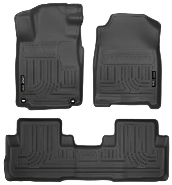 Picture of 15-16 Honda CR-V Front & 2nd Seat Floor Liners Black Husky Liners