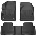 Picture of 16-17 Toyota Prius, 17 Toyota Prius Prime Front & 2nd Seat Floor Liners Black Husky Liners