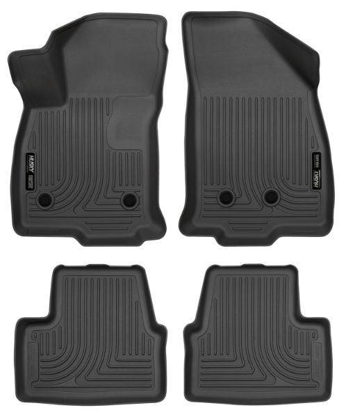 Picture of 16-18 Chevrolet Volt Front & 2nd Seat Floor Liners Black Husky Liners