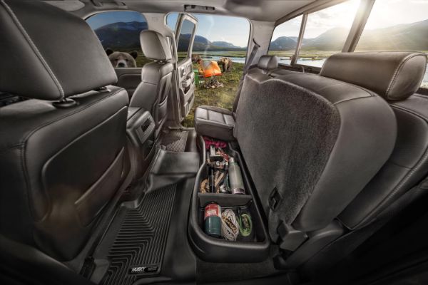 Picture of Under Seat Storage Box 2019 Dodge Ram 1500 Crew Cab Does Not Have Factory Storage Box Husky Liners