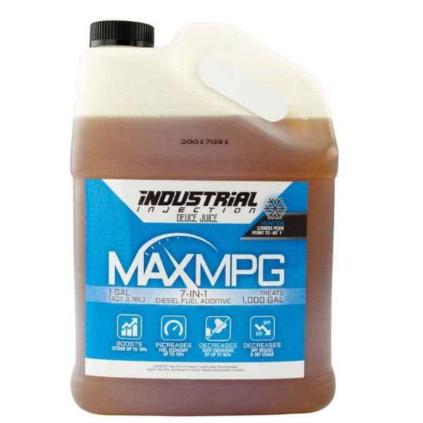 Picture of MaxMPG Winter Deuce Juice Additive 1 Gallon Bottle Case Industrial Injection