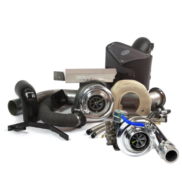 Picture of Dodge Compound Turbo Kit For 2007.5-2012 6.7L Cummins Race Industrial Injection