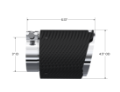 Picture of Carbon Fiber Tip 3.0 Inch ID 4.5 Inch OD Out 6.13 Inch Length Dual Wall MBRP