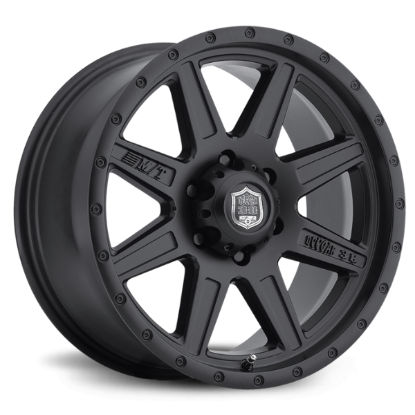 Picture of Deegan 38 PRO 2 Black 18X9 with 5X5.00 Bolt Pattern 4.500 Back Space Matte Black