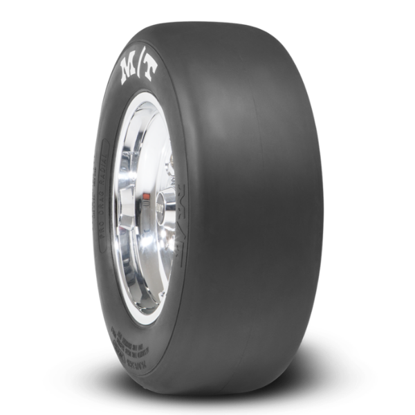 Picture of ET Drag Pro Drag Radial 15.0 Inch 30.0/9.0R15 Painted White Letter Racing Radial Tire Mickey Thompson