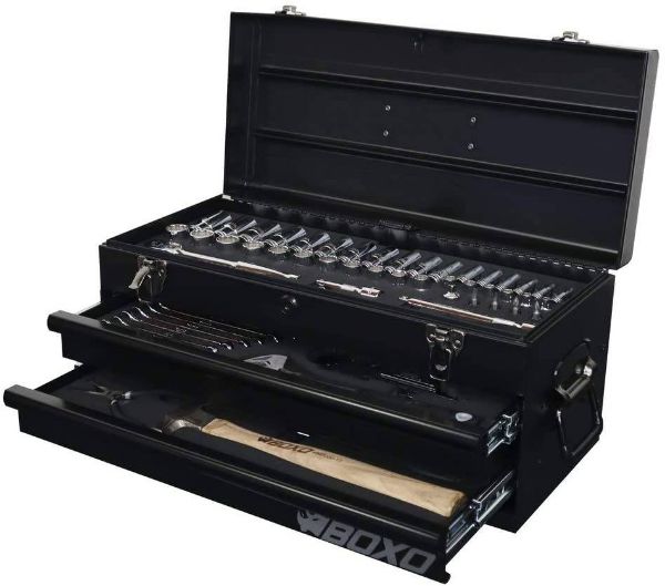 Picture of Boxo Usa 113 Piece Metric Tool Set With 2 Drawer Hand Carry Box