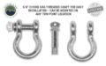 Picture of Recovery Shackle 3/4 Inch 4.75 Ton Steel Zinc Overland Vehicle Systems