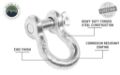 Picture of Recovery Shackle 3/4 Inch 4.75 Ton Steel Zinc Overland Vehicle Systems
