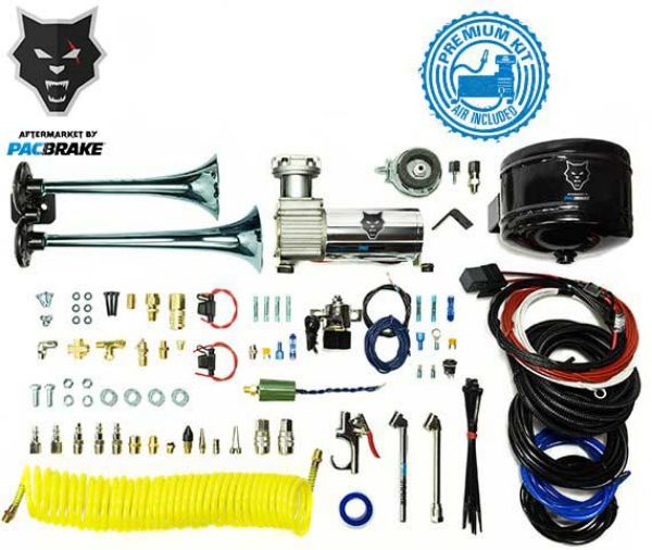 Picture of Premium Dual Air Horn Kit W/Air Horn Kit (HP10073) And Onboard Air Kit (HP10163) Pacbrake