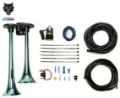 Picture of Basic Dual Air Horn Kit For Onboard Air Cast Zinc Alloy/Stainless Steel Chrome Finish Pacbrake