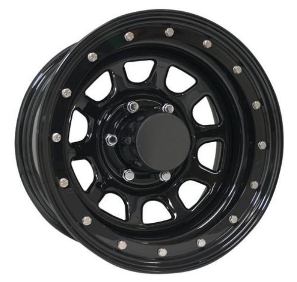 Picture of Series 252 Street Lock 16x8 with 5 on 4.5 Bolt Pattern Gloss Black Pro Comp Steel Wheels