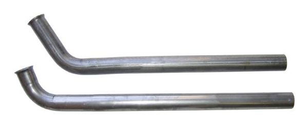 Picture of Exhaust Manifold Down Pipe 2.5 in 2 Bolt Hardware Not Incl Natural 409 Stainless Steel Pypes Exhaust