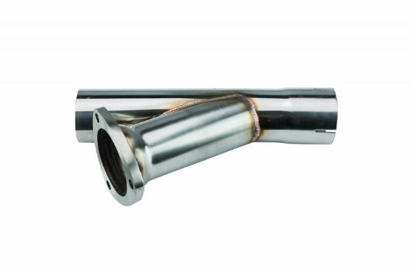 Picture of Y Exhaust Dump Cutout 3 in Hardware Not Incl Polished 304 Stainless Steel Pypes Exhaust