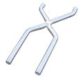 Picture of Exhaust X-Pipe Kit Intermediate Pipe 2.5 in Hardware Incl Polished 304 Stainless Steel Pypes Exhaust
