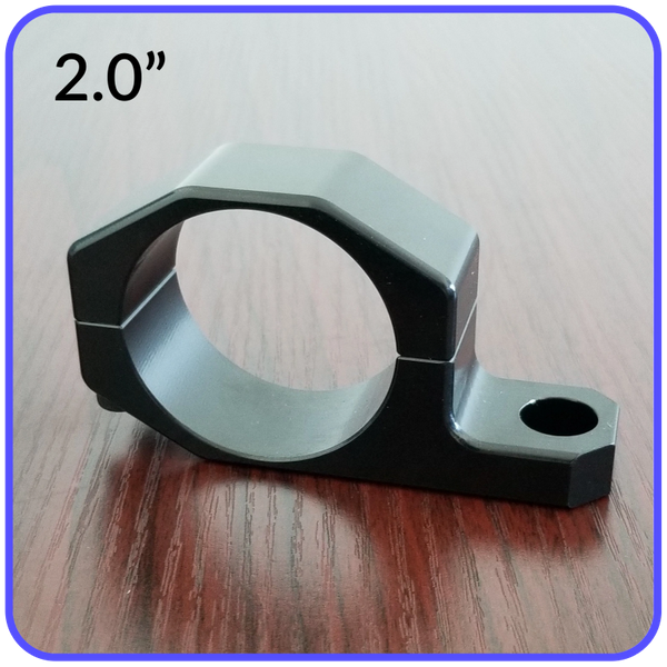 Picture of 2.0 Inch Inside Diameter Roll Cage Clamp Aluminum Black Anodized Pyramid LED Whips