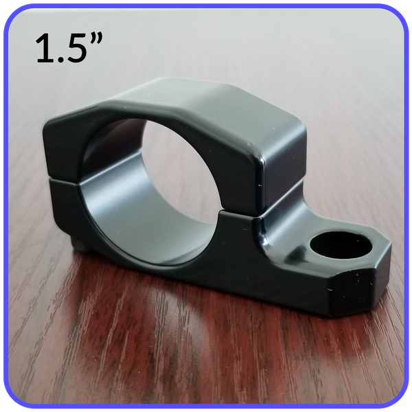 Picture of 1.5 Inch Inside Diameter Roll Cage Clamp Aluminum Black Anodized Pyramid LED Whips