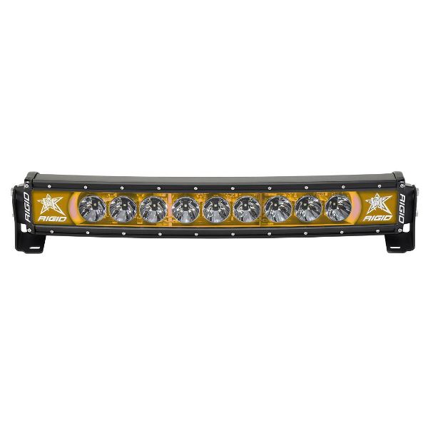 Picture of 20 Inch LED Light Bar Single Row Curved Amber Backlight Radiance Plus RIGID Industries