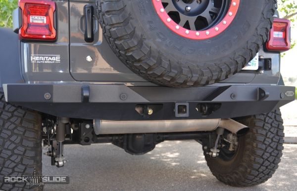 Picture of Jeep JL Full Rear Bumper For 18-Pres Wrangler JL No Tire Carrier Rigid Series Rock Slide Engineering