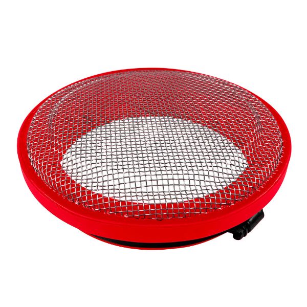 Picture of Turbo Screen 6.0 Inch Red Stainless Steel Mesh W/Stainless Steel Clamp S&B