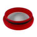 Picture of Turbo Screen 6.0 Inch Red Stainless Steel Mesh W/Stainless Steel Clamp S&B